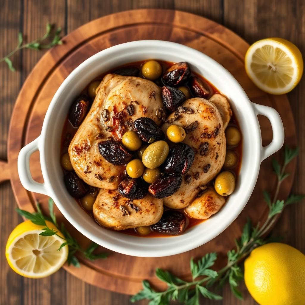 Marinated Chicken with Prunes & Olives